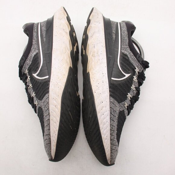 Nike React Infinity Run Flyknit 2 Men's Size 9 Black Gray Athletic CT2357-101 - Picture 8 of 9